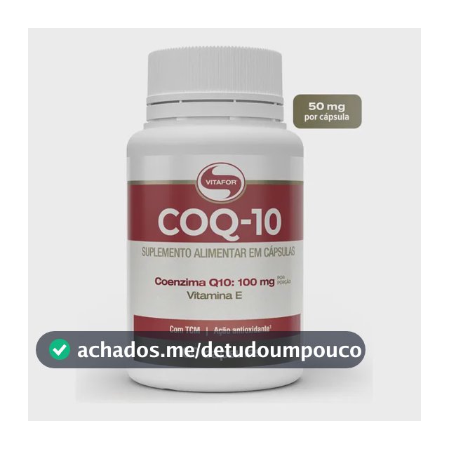 Coenzima Q10 Vitafor em cápsula Sem sabor