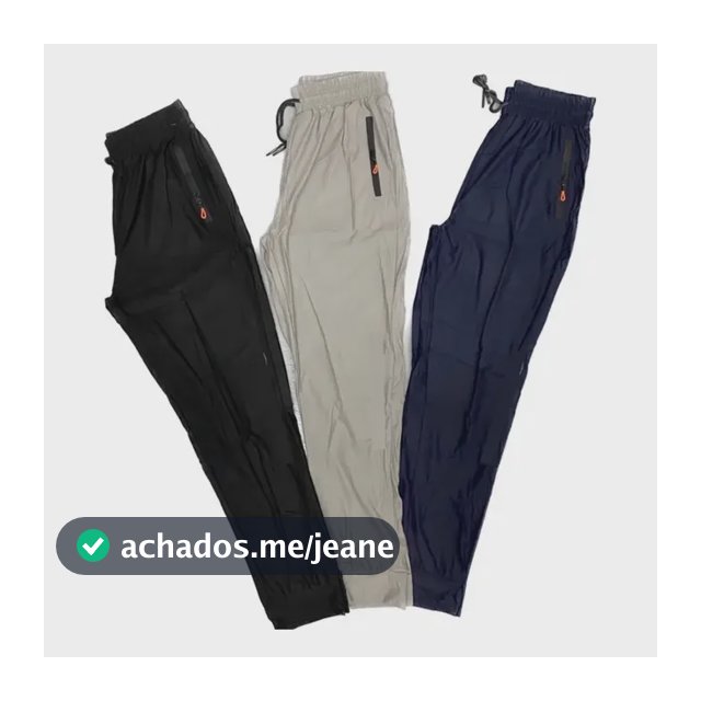 Kit 3 Calças Esportiva Dry Fit Premium, Cores Diferentes