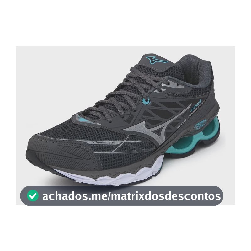 Tenis Mizuno Creation 20 Academia Caminhada Corrida Oferta Grafite Com Verde 41 Br
