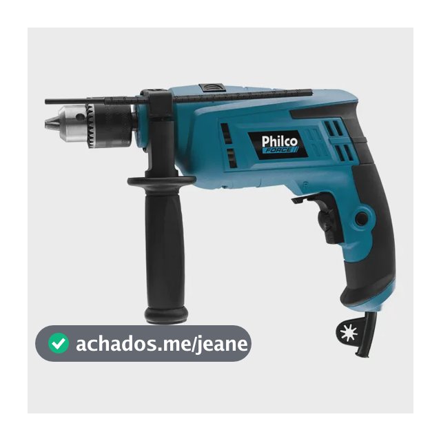 Furadeira Philco Force Pfu02 Impacto 750w 2800rpm Profission Cor Azul