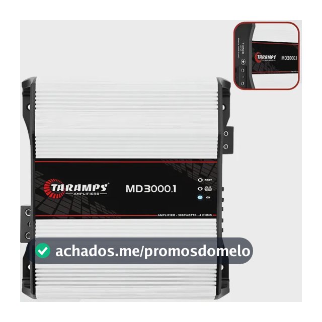 Taramps Md3000 4 2 E 1 Ohms 3000w Rms Md3000.1 Modulo Amplif