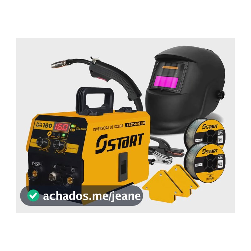 Maquina Solda Inversora Mig Sem Gás 160a Tig Mma Trisolda 220v