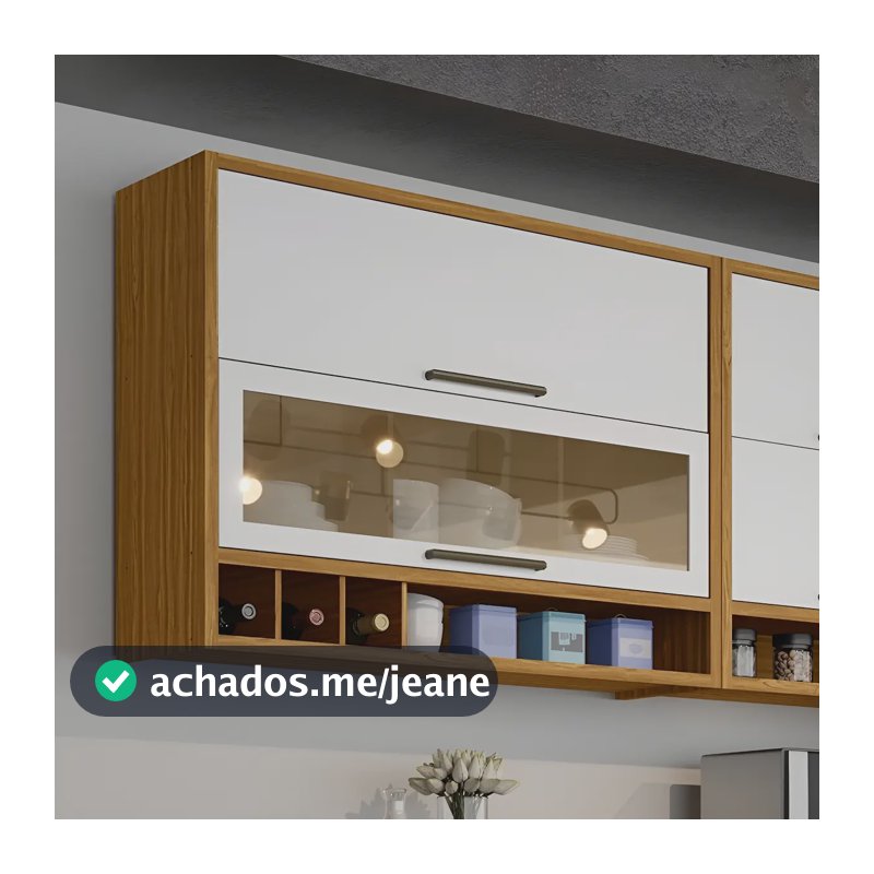 Armário Aéreo De Cozinha 120cm Com 2 Portas Ei
