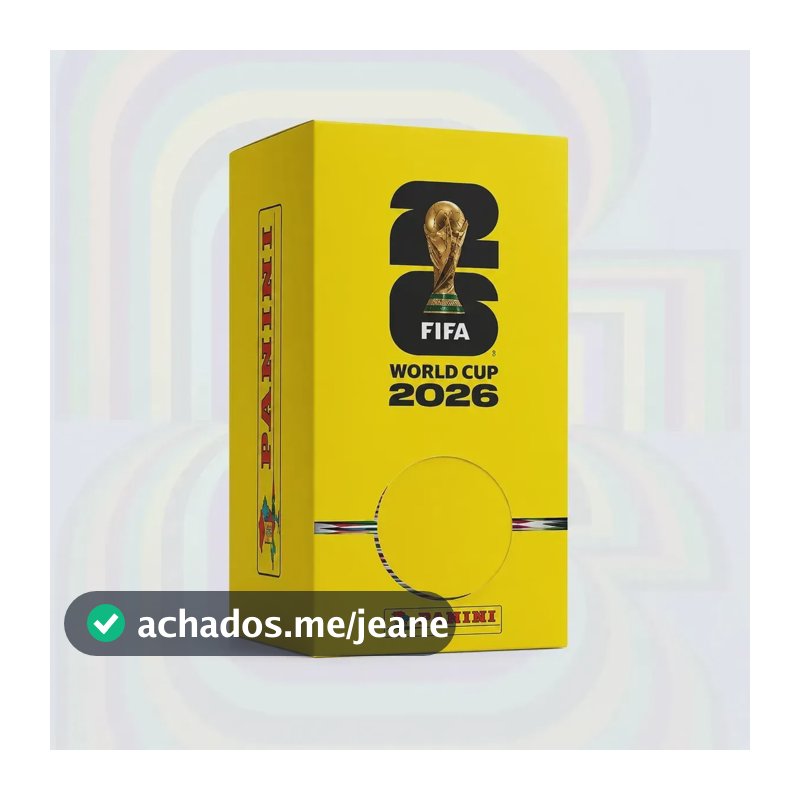 DISPENSER COPA DO MUNDO 2026 - 100 ENVELOPES COM 700 FIGURINHAS