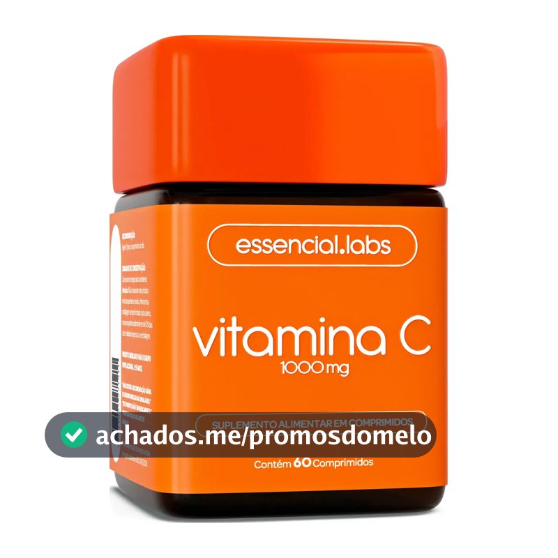 VITAMINA C 1000mg - Fórmula Concentrada e 100% PURA - 60 Doses