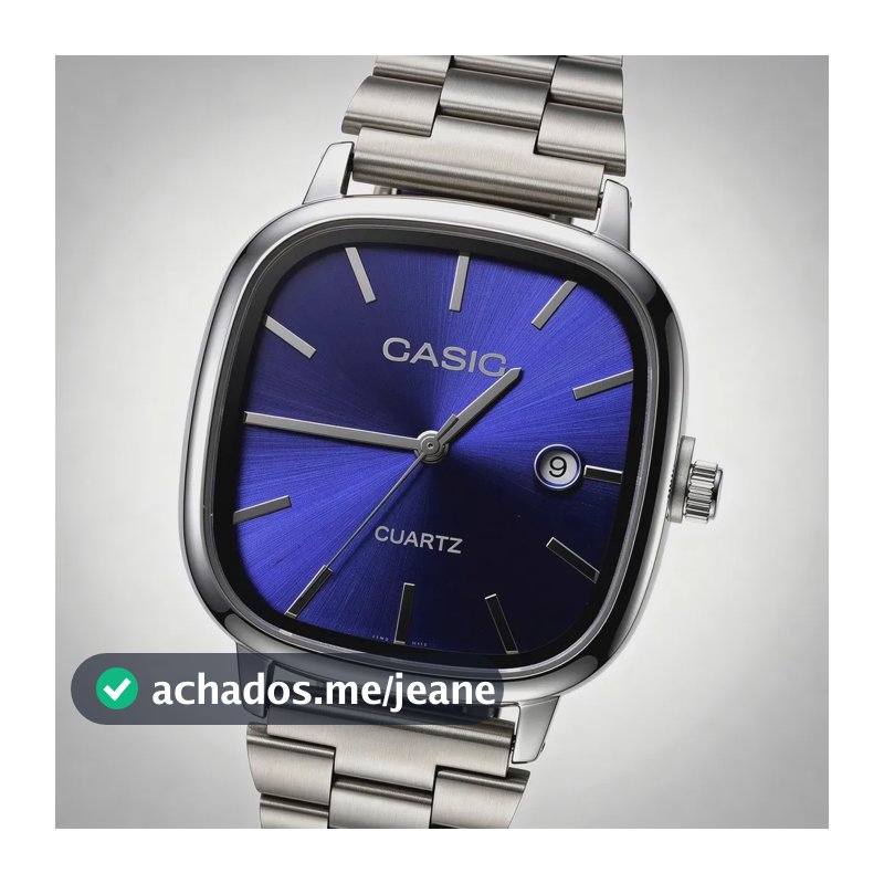 Relógio Casio A138 Vintage Premium Edição Limitada Prata/azul Marinho