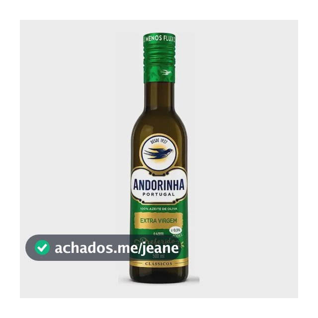 Azeite De Oliva Extra Virgem Andorinha 500ml Original