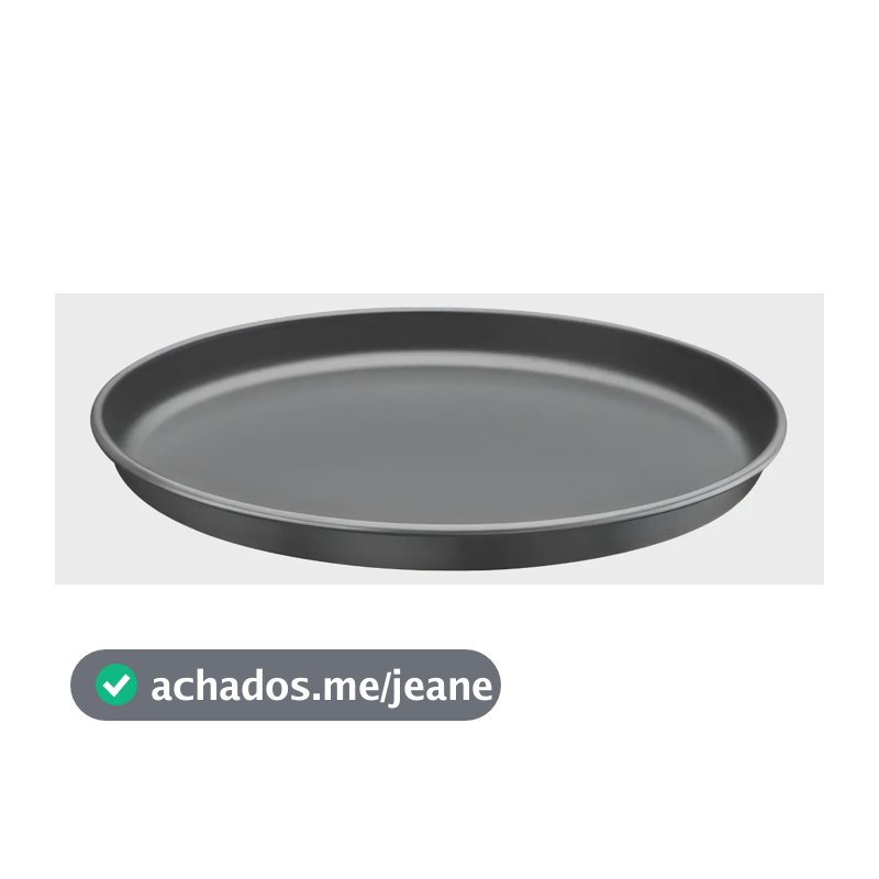 Assadeira para Pizza Tramontina Brasil 35 cm 2,5 L em Alumínio com Revestimento Interno e Externo Antiaderente Starflon Max Grafite