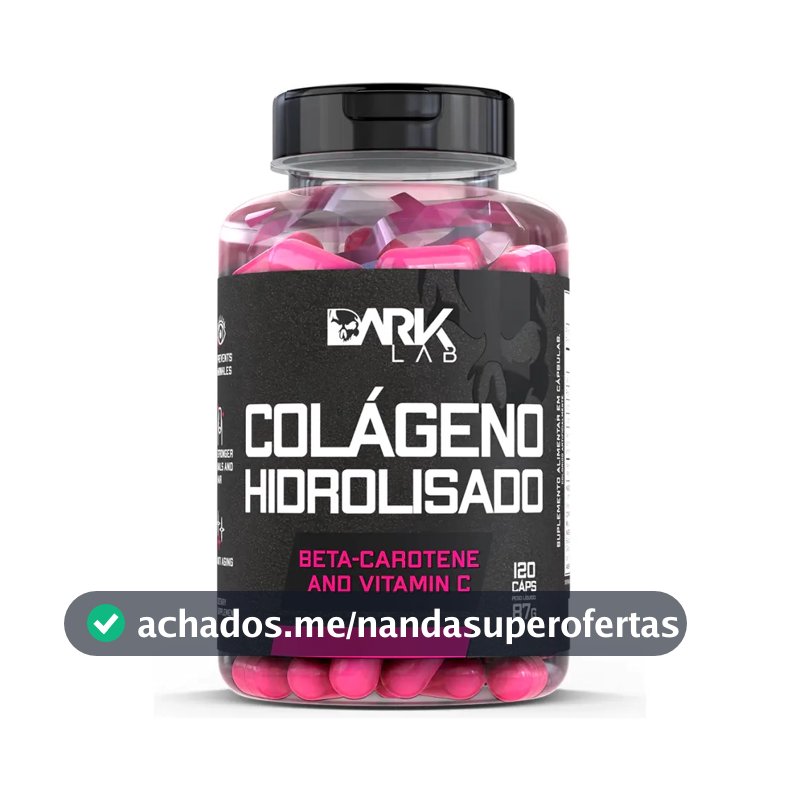 Colágeno Dark Lab em cápsula Sem sabor de 120 un