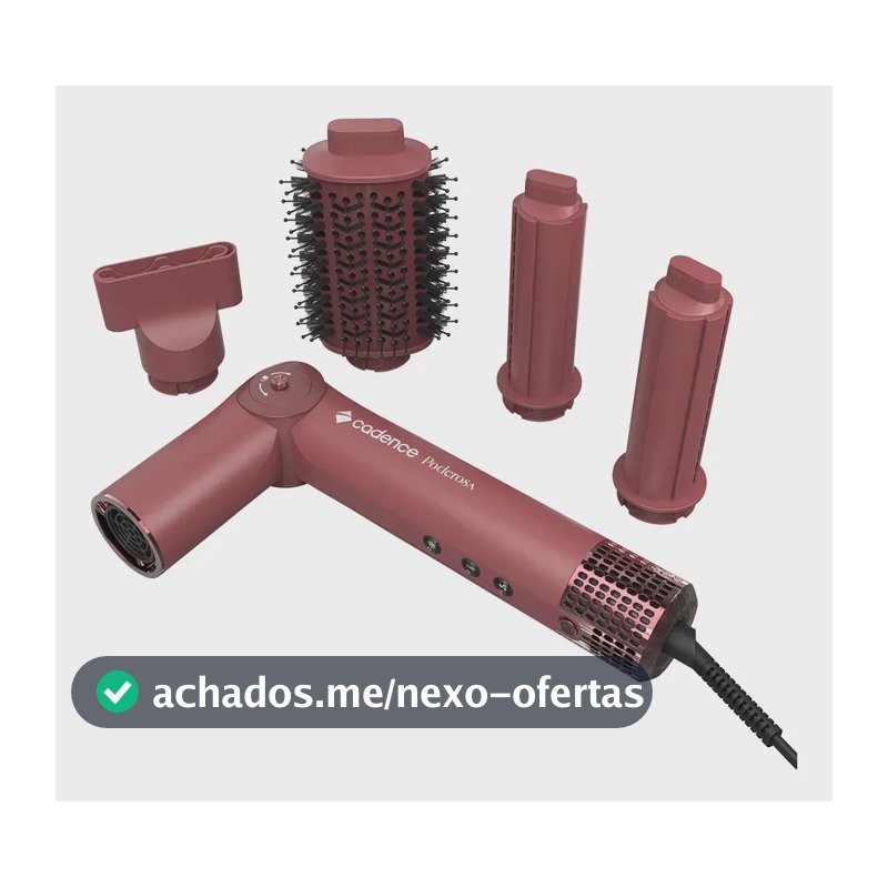 Secador Modelador Cadence Poderosa, SEC1000, Escova e Cachos, 127 V