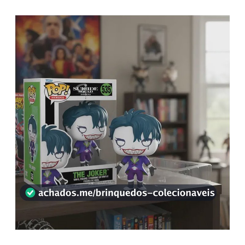 Figura Funko Pop Joker Esquadrão Suicida Isekai Coringa 535