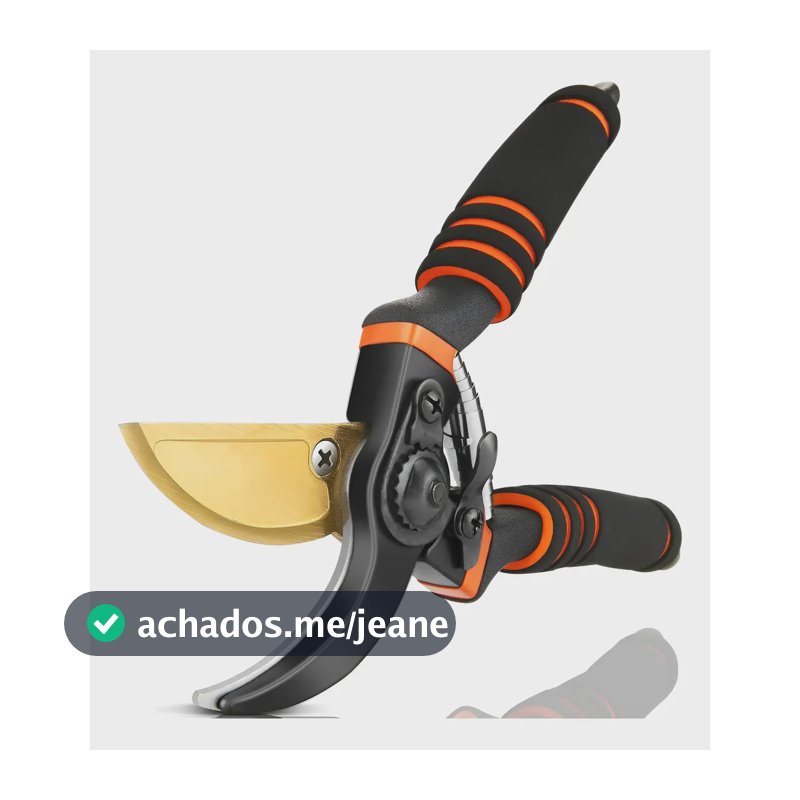 Tesouras Para Podar Cortar Galhos Grossos E Fortes Aço Sk5 Preto