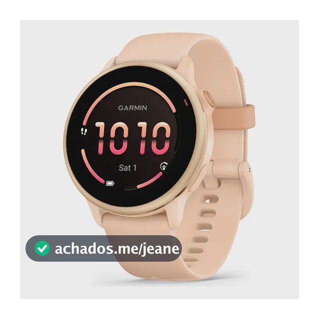 Relógio Garmin Vívoactive 6 Rosa 42mm Monitor Cardíaco Rosa Metálico