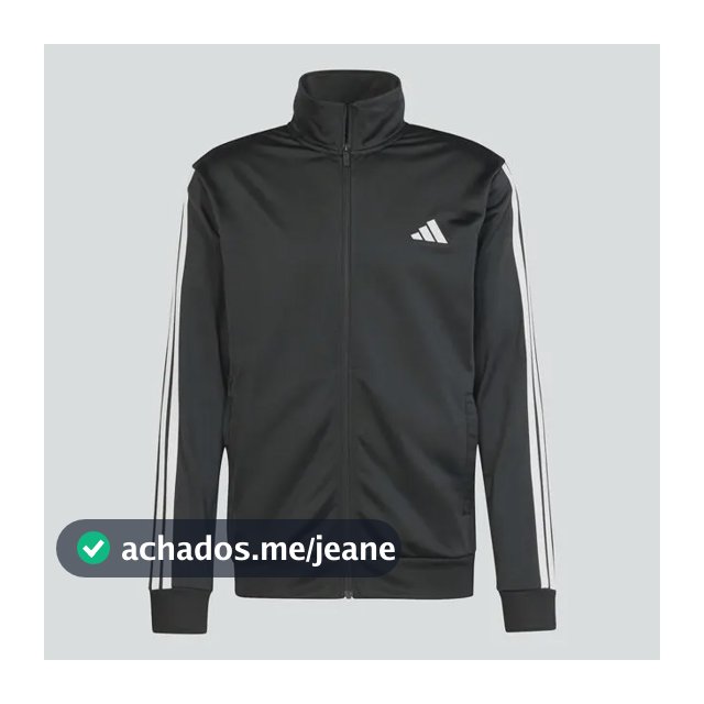 Conjunto Masculino Agasalho Dayready adidas Black Liso P