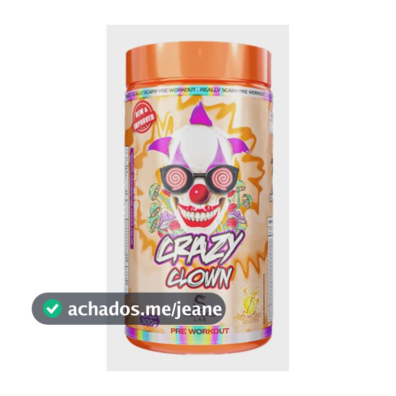 Pré Treino Crazy Clown 300g Demons Lab Sabor Orange Laranja