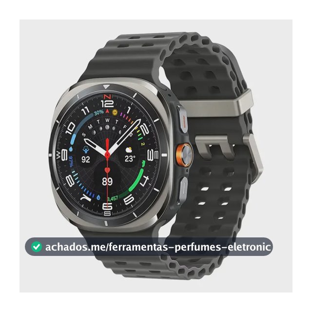 Samsung Galaxy Ultra Smartwatch Titânio Resistente A Água Caixa Preto Pulseira Preto