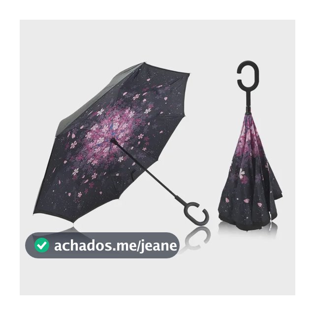 Guarda Chuva Invertido Reforçado Tecido Duplo Para Carros