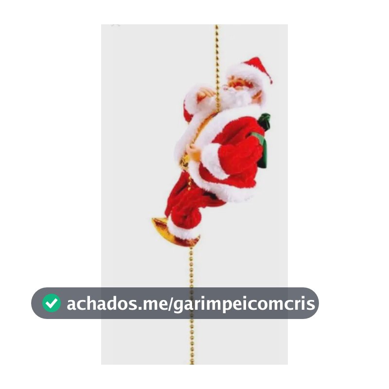 Papai Noel Musical Na Corda Produto Natalino Natal 0