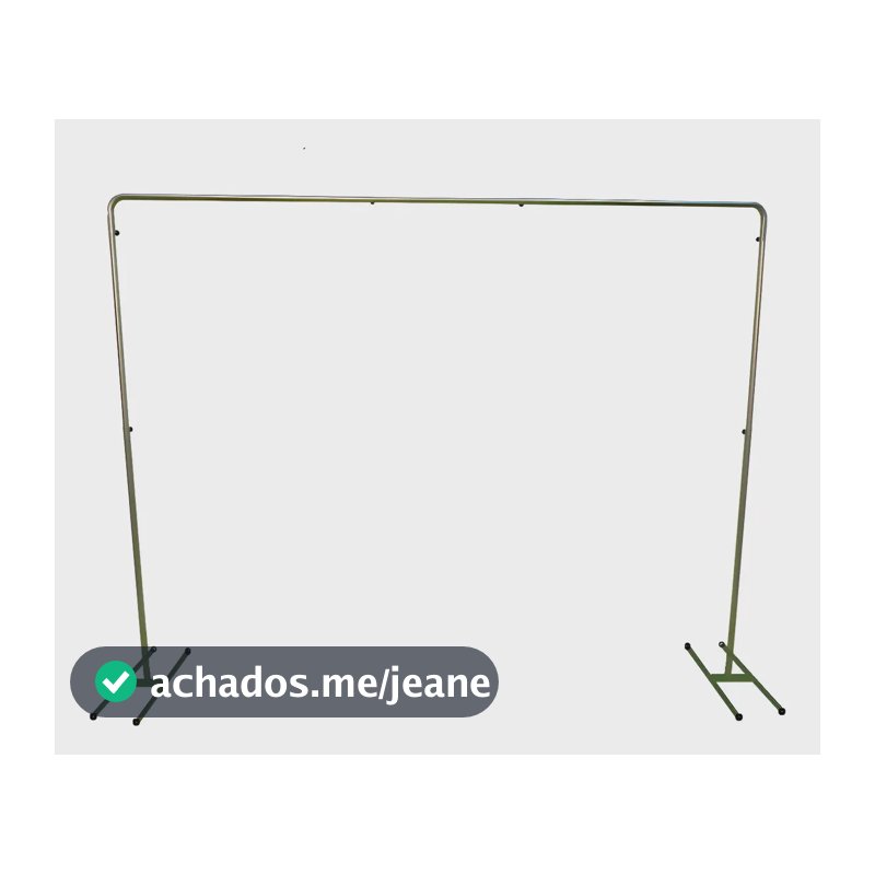 Estrutura Suporte Banner Painel Backdrop 3x3 Prateado