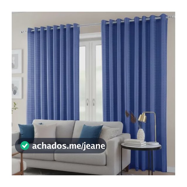 Cortina Blackout Pvc Com Tecido Voil Xadrez 2,50 X 2,80