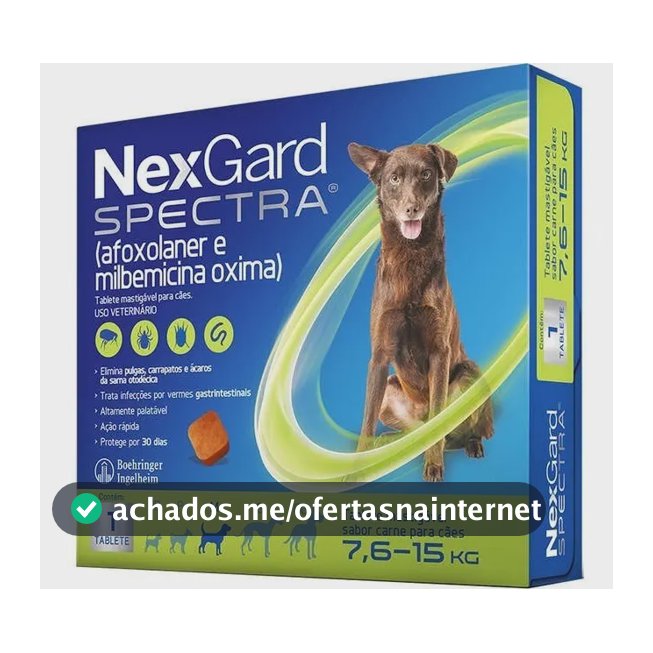 Antipulgas E Carrapato Nexgard Spectra 7,6 A 15kg 1 Comp