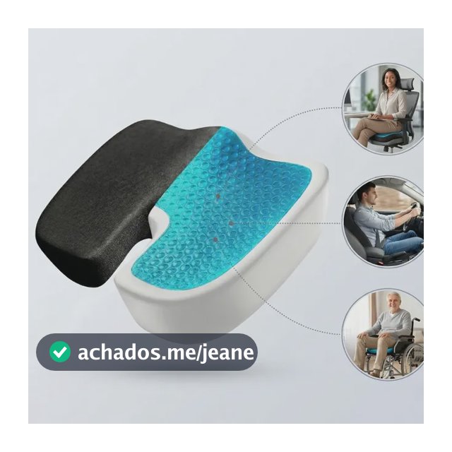 Almofada Assento Anatômico Ortopédico Para Cóccix E Lombar