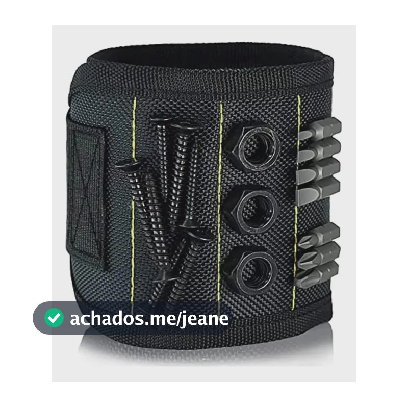 Pulseira Magnética 15 Ímãs Porta Parafusos E Brocas