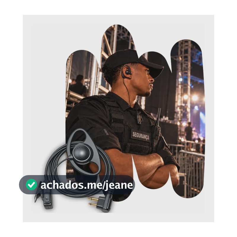 Fone De Ouvido Ptt Tipo Concha Rádio Baofeng 777s