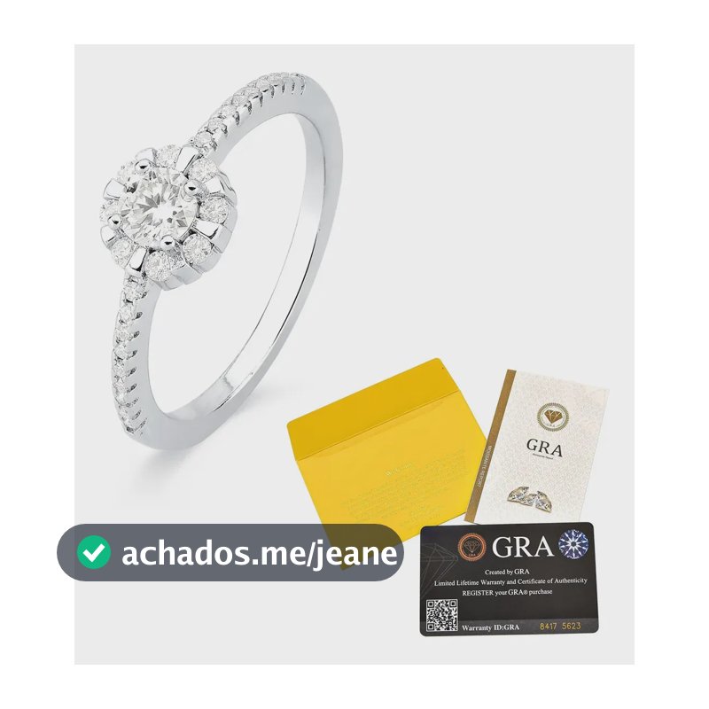 Ponto De Luz Moissanite Cravejado Anel Prata 925 0,48ct Gra Prata 20