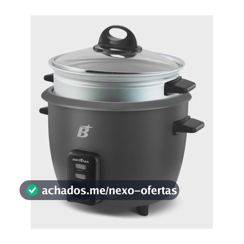 Panela elétrica multifuncional britânia Bpa07 500w Preto 60