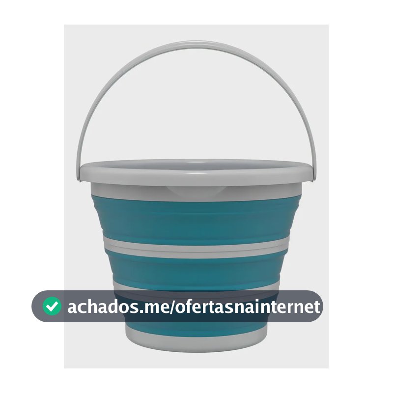 Balde Retratil 10 Litros Dobravel Verde Esmeralda Flash Limp
