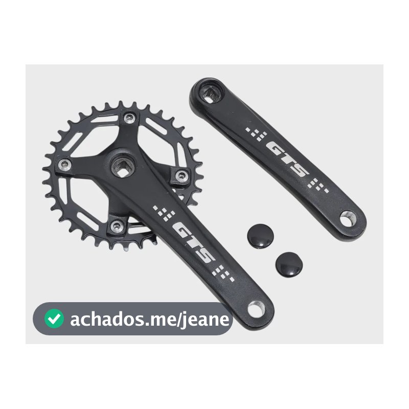 Pedivela Gts Single Mtb Ponta Quadrada 34d Coroa Bcd 104 Cor Preto