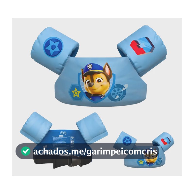 Colete Salva-Vidas Infantil Esportivo M NashKids Aquakids 25Kg