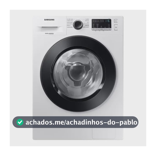 Lava E Seca Samsung Wd11m Com Digital Inverter Branca 11kg Cor Branco