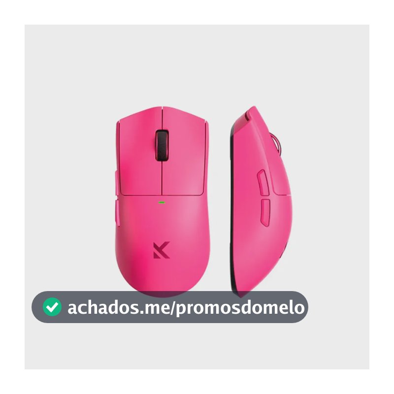 Mouse Gamer Sem Fio MCHOSE K7 Ultra PAW3950 8.000Hz Dock Magnética RGB 59g