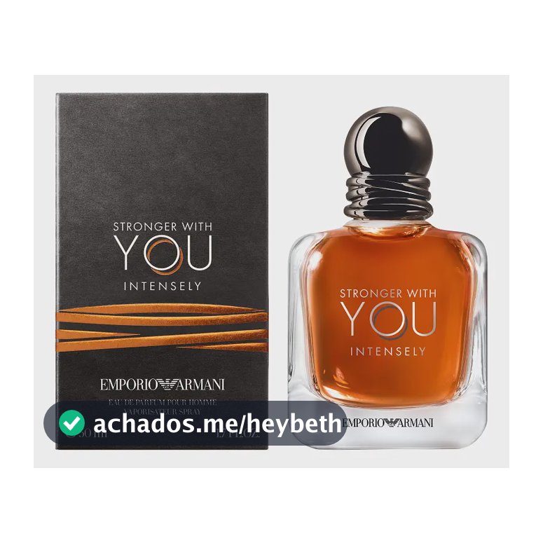 Armani Beauty Perfume Masculino Stronger With You Intensely Eau De Parfum 50ml