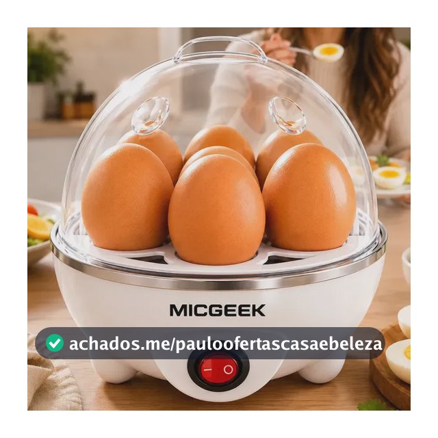 Cozedor De Ovos Automático Panela A Vapor Elétrica Legumes Elétrica Portátil Prático Rápido 7 Ovos Em 5min Micgeek