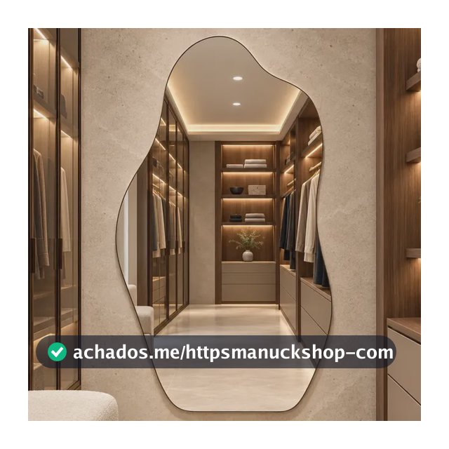 Espelho Rocco Corpo Inteiro Organico 90x40 Pinterest Grande Orgânico - Suporte