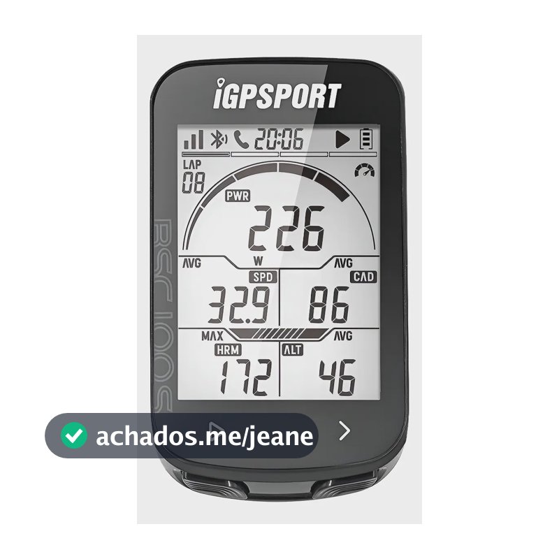 Ciclocomputador Com Gps Igpsport Bsc100s Preto