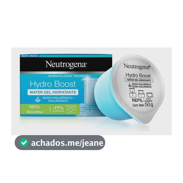 Refil Neutrogena Hydro Boost com ácido hialurônico 50gr Hora de aplicação Dia Tipo de pele normal