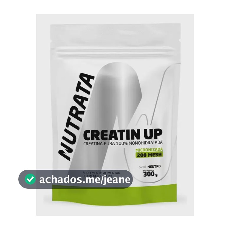 Creatina Monohidratada Nutrata 300g Refil em Pó Pura