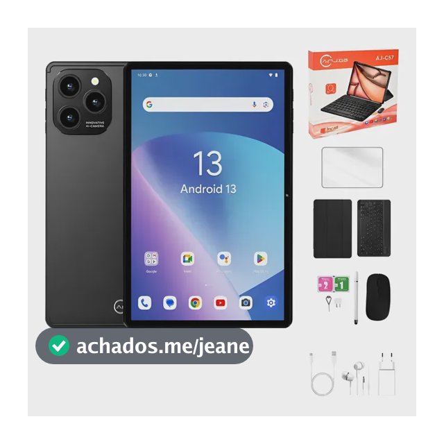 Tablet 10.1 Teclado Mouse Fone 6gb Ram 128gb Android 13 50mp