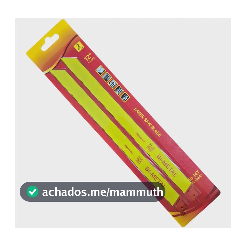Par De Laminas Serra Sabre Reforcada Bimetal 305mm X 19mm MFL