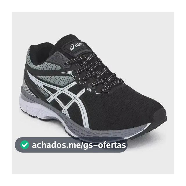 Tênis Asics Revelation Caminhada Academia Treino Confortável Preto/cinza 43 Br