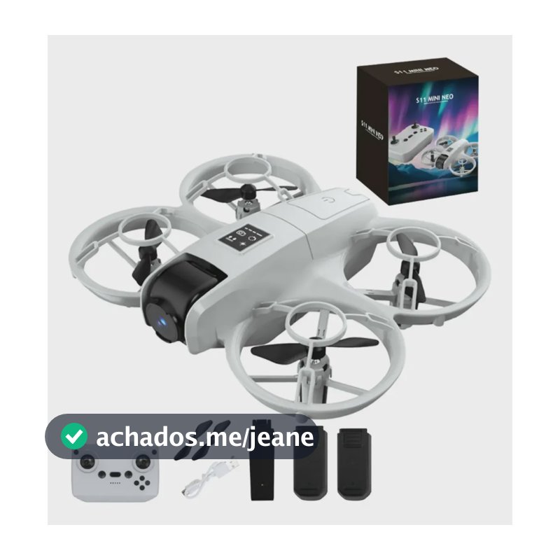 Mini Drone S11 Mini Quadricóptero Com Câmera E Manobras 360 Branco
