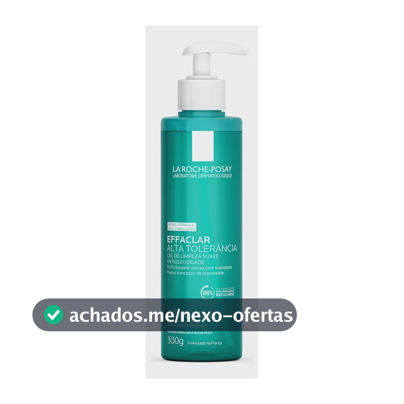 Gel de Limpeza Facial Refil para Peles Oleosas e Sensíveis Limpeza Profunda Não Resseca Alta Tolerância Hipoalergênico Effaclar La Roche-Posay 300g