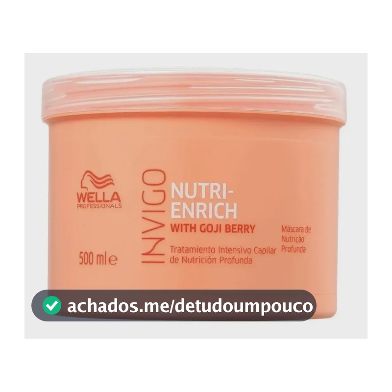 Máscara Invigo Nutri-enrich 500ml Wella Pro - Nutrição e Hidratação