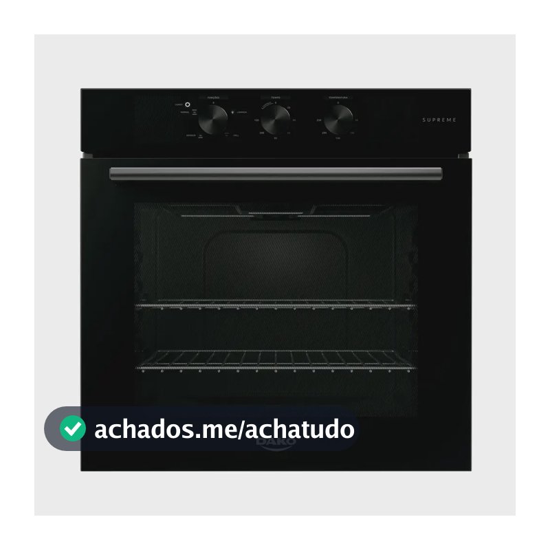 Forno De Embutir Elétrico Dako Supreme 80 L Analógico Preto Preto