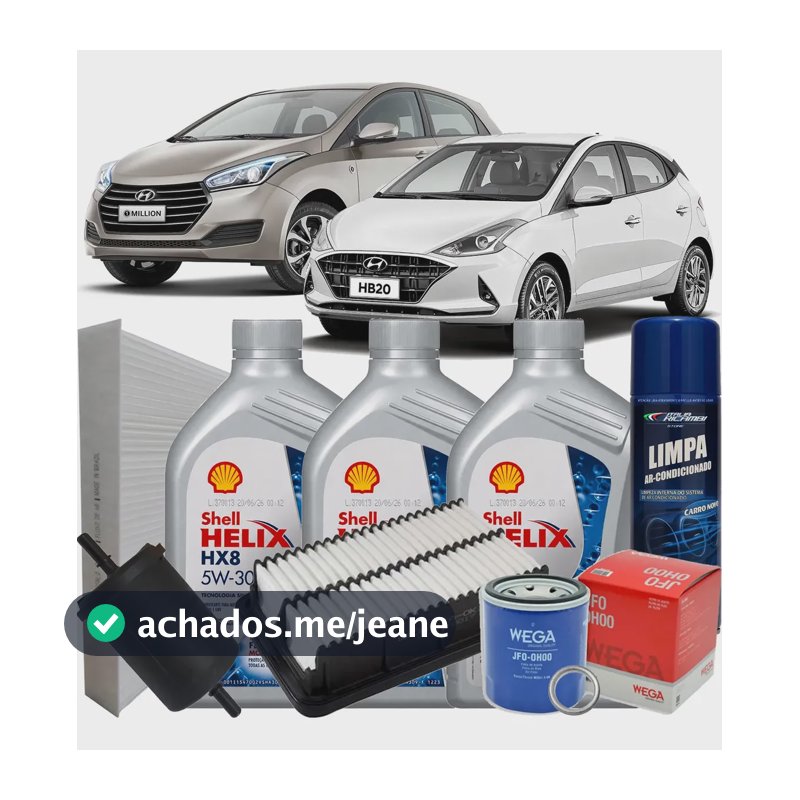 Kit Revisão Óleo 5w30 Hb20 1.0 Aspirado 2021 2022 2023 2024