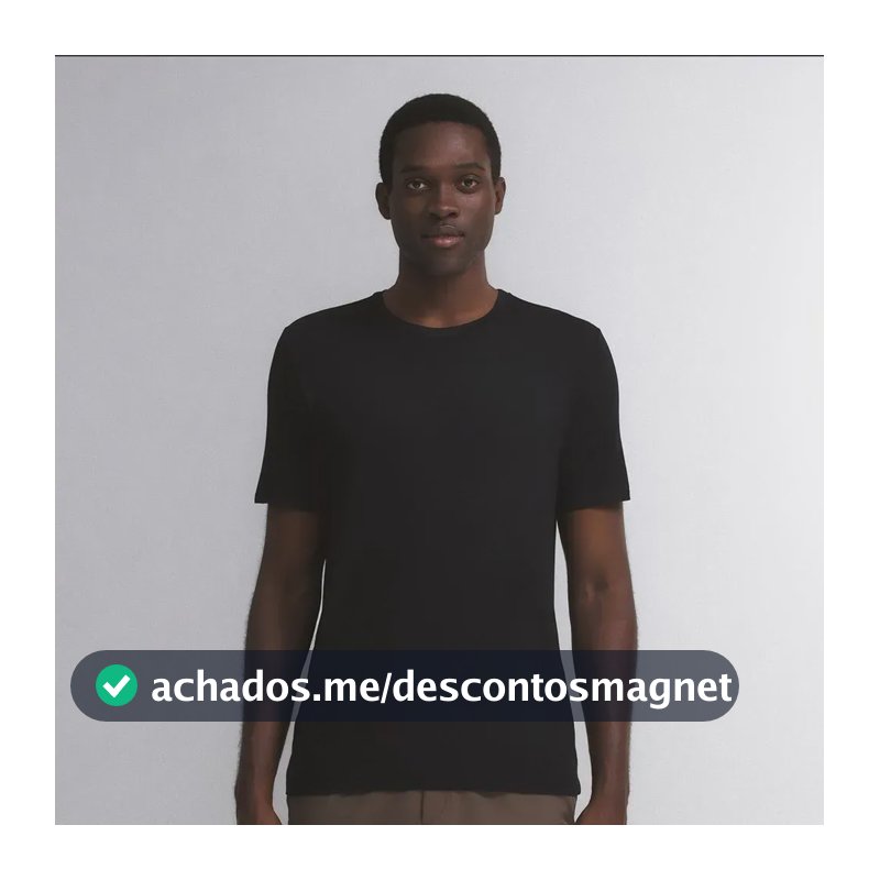 Camiseta Masculina Insider Light Preta G Gola U